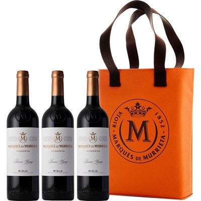 Marques De Murrieta Rioja Treble Luxury Leather Bottle Bag (3x75cl)